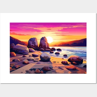 Scenery Natural Sunset Landscape Nature Posters and Art